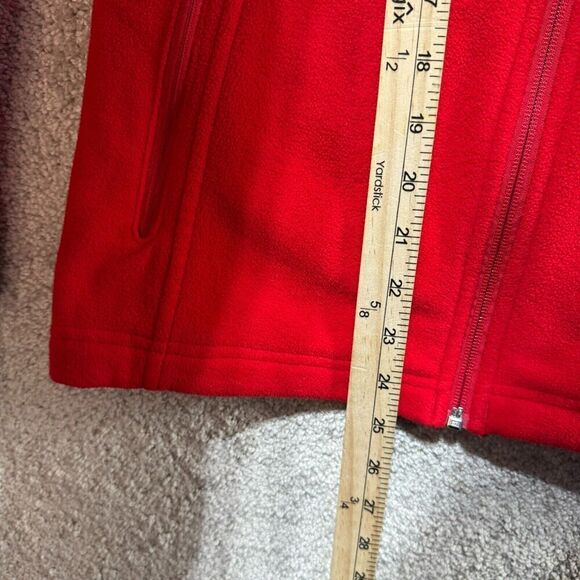 Columbia Fast Trek II Jacket Women's Small Red Full Zip Fleece‎ Classic Fit Logo - Picture 12 of 13
